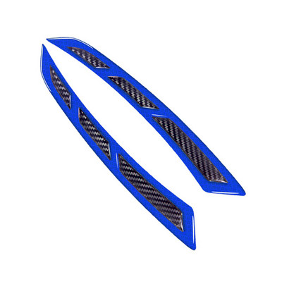 1 pereche de protecție pentru aripi auto, universal reflectorizant pentru roată de mașină, benzi autocolante anti-coliziune din fibră de carbon pentru apărătoare