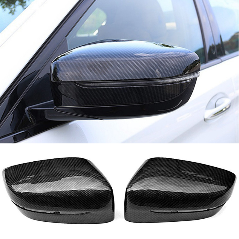 Καπάκι κάλυμμα καθρέπτη αυτοκινήτου για BMW Σειρά 5 G30 G38 Σειρά 7 G11 G12 4 Door LHD 2017-2019 Αντικατάσταση κάλυμμα καθρέφτη Carbon / ABS