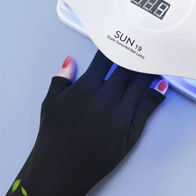 Nail Art Glove UV Protection Glove Anti UV Radiation Protection Gloves Protector for Nail Art Gel UV LED Lamp Alat Nail Art Glove