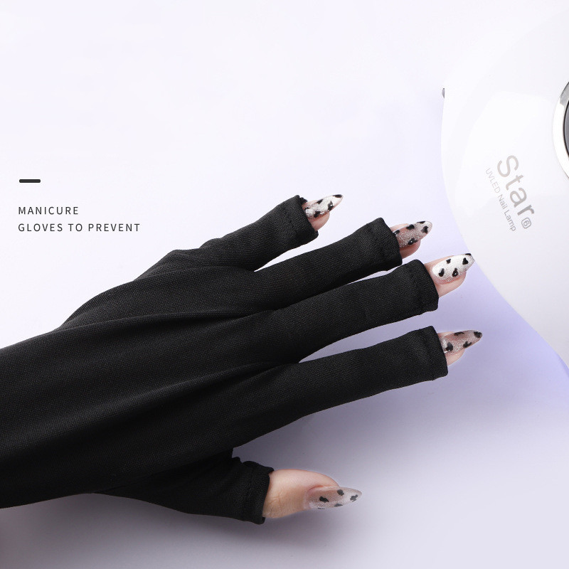 Nagų dailės pirštinės, apsaugančios nuo UV spindulių, pirštinės, apsaugančios nuo UV spindulių, pirštinės, skirtos nagų dailės geliui, UV LED lempos priemonė Nagų dailės priemonė