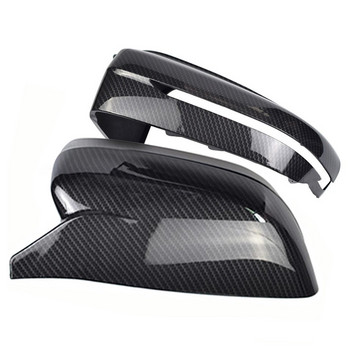 1 ζεύγος LHD RHD Carbon Fiber Μαύρο Κάλυμμα Πλαϊνού Καπακιού Καθρέπτη για Αξεσουάρ BMW 5 7 Series G30 G11 G12 17-20