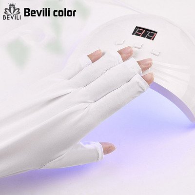 Nail Art Glove UV Protection Glove Anti UV Radiation Protection Gloves Protector for Nail Art Gel UV LED Lamp Alat