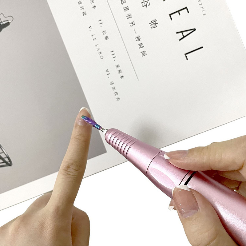 Glodalo od volfram karbida za manikuru, 7 komada, svrdla za nokte u boji, akrilni gel, alati za uklanjanje zanoktica, pedikura