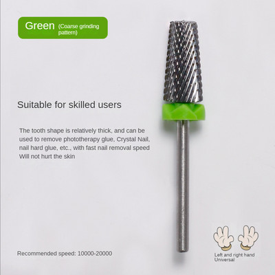2 kom/lot glodala od volframa za manikuru, 5 u 1 svrdla za ukriženo skidanje gel laka za nokte