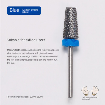 2 kom/lot glodala od volframa za manikuru, 5 u 1 svrdla za ukriženo skidanje gel laka za nokte