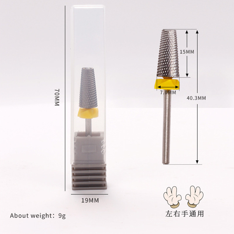 2 kom/lot glodala od volframa za manikuru, 5 u 1 svrdla za ukriženo skidanje gel laka za nokte