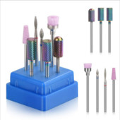 Komplet kombiniranih glodalica od 7 komada za manikuru, električni alati za skidanje gela za poliranje, svrdla za nokte