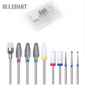 Frezavimo pjaustytuvas manikiūro rinkiniui 10 vnt keraminių nagų grąžtų gelio lako šalinimo įrankis