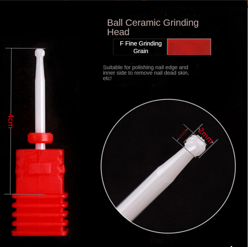 Glodala za keramiku od 4 komada za manikuru, uklanjanje laka za nokte Gel zanoktice Svrdla za nokte Alati za pedikuru