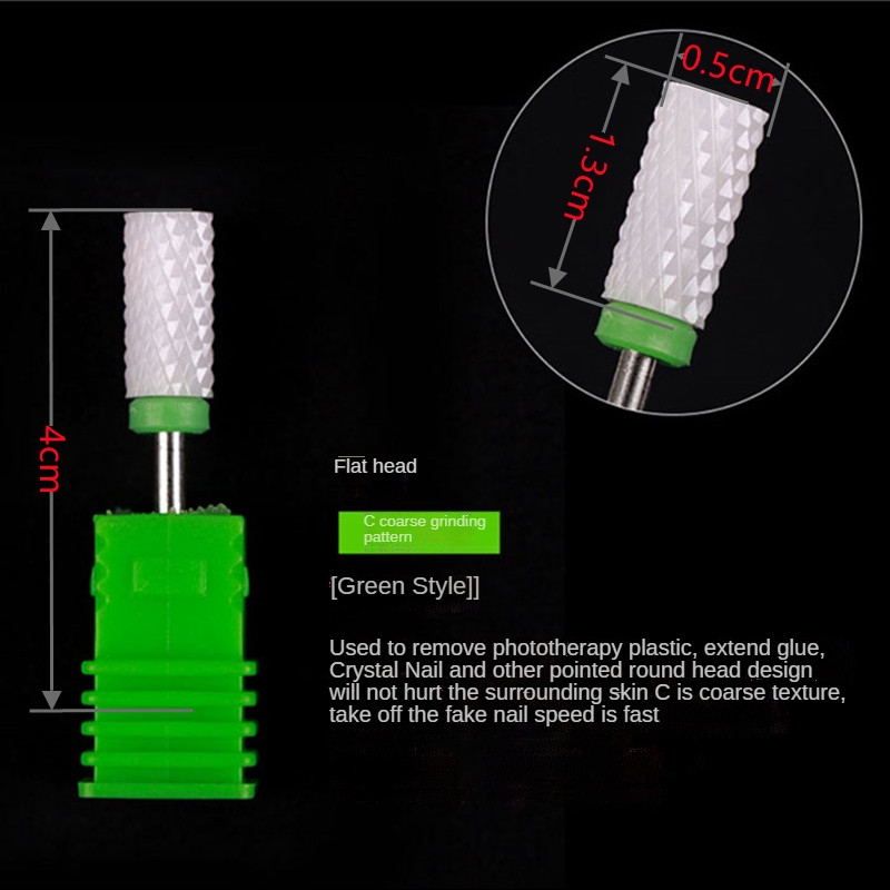Glodala za keramiku od 4 komada za manikuru, uklanjanje laka za nokte Gel zanoktice Svrdla za nokte Alati za pedikuru