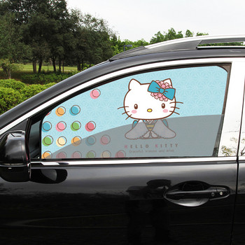1PC Завеса за прозорец на кола Kitty Cat Сенник за прозорец Магнитна странична завеса за сенник Универсален сенник за страничен прозорец Автоаксесоари