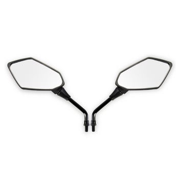 Universal Motorcycle ATV Scooters Handle Bar End 2 τμχ Πλαϊνοί καθρέφτες οπισθοπορείας 8/10mm Ρυθμιζόμενοι πλαϊνοί καθρέφτες