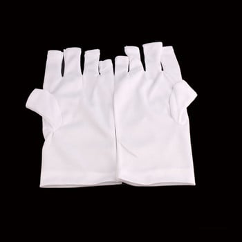 Hot 1 Pair Nail UV Radiation Hand Protection Glove Protect Nails Art Tools Λάμπα LED Στεγνωτήριο νυχιών Εργαλείο μανικιούρ ελαφρύ