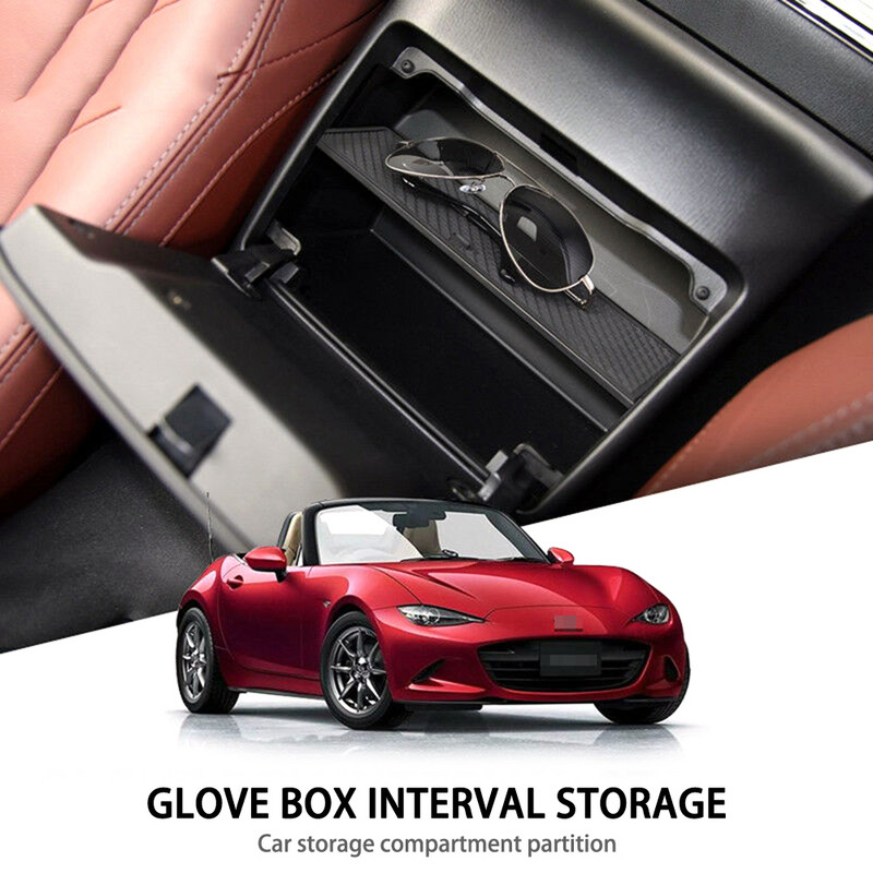 Car Center Console Szervező kesztyűtartó Mazda Mx-5 Rf Miata 2019 Organizers Abs műanyag kesztyűtartóhoz Autó tartozékok