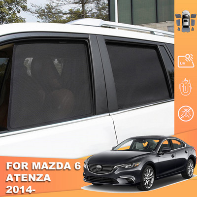 Mazda 6 GJ Sedan 2013-2021 Mazda6 autó napernyő mágneses első szélvédő függöny baba hátsó oldalablak napernyő pajzshoz