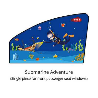 1 ΤΕΜ. Universal Car Sun Shade Κάλυμμα προσωπίδας παρμπρίζ Κουρτίνα Μαγνητικό Cartoon Proof Πλαϊνό Παράθυρο Κάλυμμα Sunshade UV Protect 80*50CM