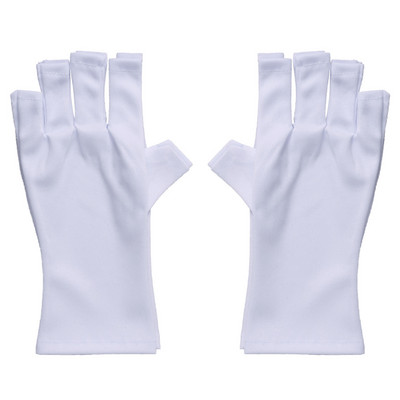 1 pora Nail Art Glove UV apsauga Profesionalios UV gelio spinduliuotės pirštinės Nagų džiovintuvas Led lempa Apsaugos manikiūro įrankiai