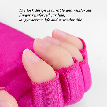 2бр. Защита от UV лъчи Ръкавици с отворени пръсти Ръкавици за нокти Led лампа за нокти UV защита Доказателство от радиация Ръкавица Маникюр Инструменти за ноктопластика