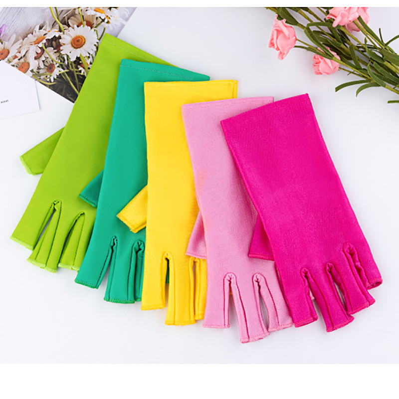 1 par UPF 50 rukavica za gel lampu za nokte Profesionalna zaštita Nail Tech Rukavica bez prstiju protiv UV zračenja Štiti ruke od UV štetnog djelovanja