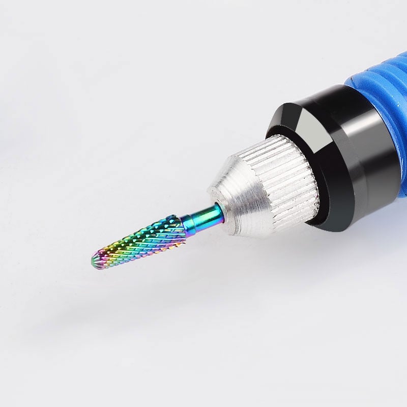 5 db/tétel Rainbow Tungsten Steel maró manikűr eltávolító gél lakk sorja körömfúró készlet