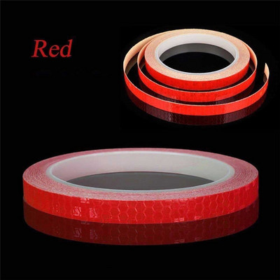 5/8m Φωτεινή ανακλαστική αυτοκόλλητη αυτοκόλλητη ταινία 5/8m Ανακλαστική ταινία Φωτεινή ασφάλεια αυτοκινήτου Ποδηλασία αυτοκινήτου DIY Reflector Tape