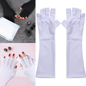 1 pora nagų UV pirštinės, apsauga nuo radiacijos UV gelio pirštinės LED lempos džiovintuvas, šviesa, apsauga, profesionalus manikiūras nagų dailės įrankiai