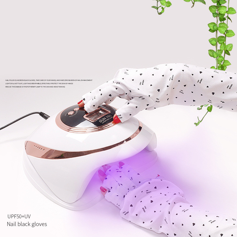Pair Profession Anti UV spinduliuotės apsaugančios pirštinės nagų džiovintuvas Light Shield Nail Led lempa Anti-UV pirštinių pirštinių manikiūro įrankis