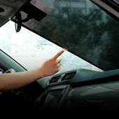 Autós napellenző függöny hátsó oldalablak első/hátsó szélvédő napellenző villogó fekete borítás tapadókorong Univerzális autók tartozékok