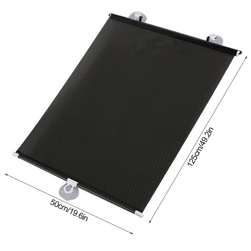 Autós napellenző függöny hátsó oldalablak első/hátsó szélvédő napellenző villogó fekete borítás tapadókorong Univerzális autók tartozékok