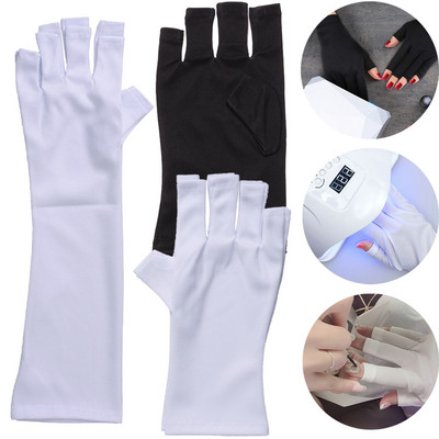 2pcs Anti Nails UV Protection Gloves Led Lamp Radiation Proof Glove Protecter Hands For UV Light Lamp Dryer Manicure Nail Tools