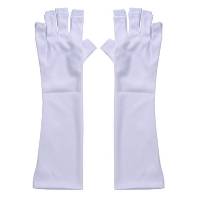 2 vnt Anti Nails UV apsaugos pirštinės Led lempos spinduliuotės nepraleidžiančios pirštinės apsauga Rankos UV šviesos lempos džiovintuvui Manikiūro nagų įrankiai