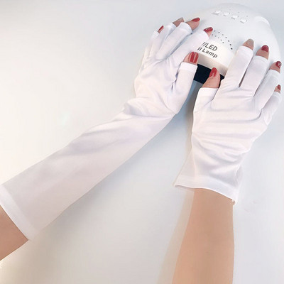 UV Shield Glove Gel Manicures Anti UV Fingerless Gloves Προστατεύουν τα χέρια από την υπεριώδη ακτινοβολία LED UV Gel Polish Λάμπα στεγνώματος Μανικιούρ Στεγνωτήριο