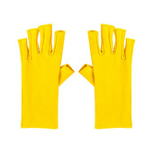 Γάντια για τζελ λάμπα νυχιών Γάντια ηλίου για γυναίκες για το σπίτι εξωτερική χρήση Γάντια χωρίς δάχτυλα για προστασία των χεριών Επίπεδη στρογγυλή τρυπάνια νυχιών