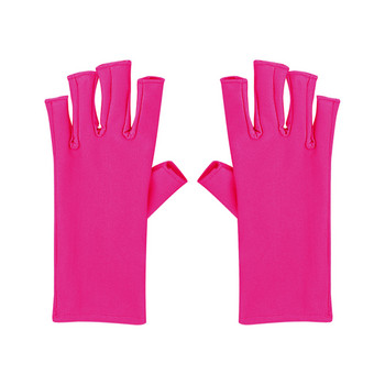 Γάντια για τζελ λάμπα νυχιών Γάντια ηλίου για γυναίκες για το σπίτι εξωτερική χρήση Γάντια χωρίς δάχτυλα για προστασία των χεριών Επίπεδη στρογγυλή τρυπάνια νυχιών