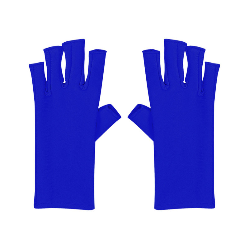 Γάντια για τζελ λάμπα νυχιών Γάντια ηλίου για γυναίκες για το σπίτι εξωτερική χρήση Γάντια χωρίς δάχτυλα για προστασία των χεριών Επίπεδη στρογγυλή τρυπάνια νυχιών