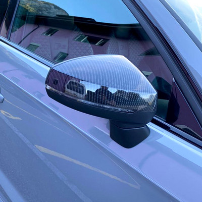 За Audi A3 S3 8V RS3 2013 2014 2015 2016 2018 2017 2019 Капак на корпуса на огледалото за обратно виждане Карбонова шарка Черен капак