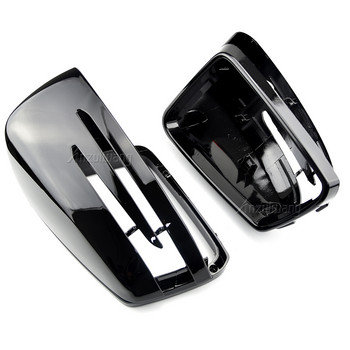 1 ζεύγος Αυτοκόλλητα αυτοκινήτου Καπάκι κάλυψης καθρεπτών οπισθοπορείας για Mercedes Benz W204 C207 W212 W221 Εξωτερικά μαύρα καλύμματα ABS αυτοκινήτου L+R πλευρικών καθρεπτών