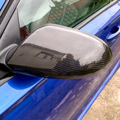 Kryt spätného zrkadla pre Audi A6 C7 S6 RS6 2013+, uhlíkovo čierny a jasne čierny, ochranný kryt spätného zrkadla, styling auta