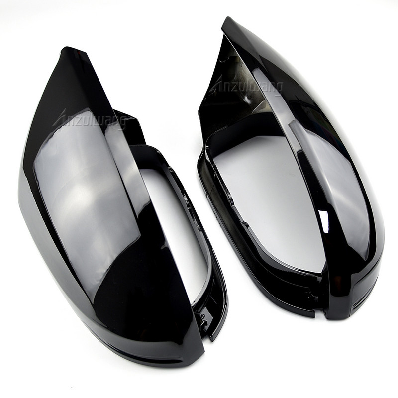 Kryt spätného zrkadla pre Audi A6 C7 S6 RS6 2013+, uhlíkovo čierny a jasne čierny, ochranný kryt spätného zrkadla, styling auta