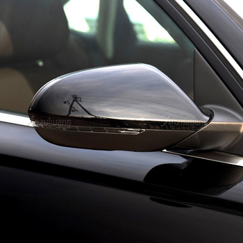Гланцово черно странично крило за обратно виждане Огледало за обратно виждане Капак Капачки за Audi A6 RS6 S6 C7 C7.5 4G 2011-2015 2016 2017 2018