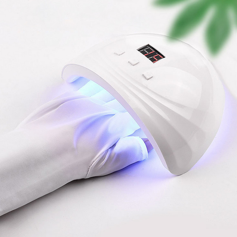 Nail Art Glove UV Protection Glove Anti UV Radiation Protection Gloves Protector for Nail Art Gel UV LED Lamp Alat