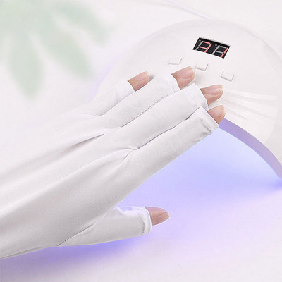 1 Pair Nail Art Glove Protection Glove Anti UV Radiation Gloves Protecter for Nail Art Gel UV LED Lamp Lamp