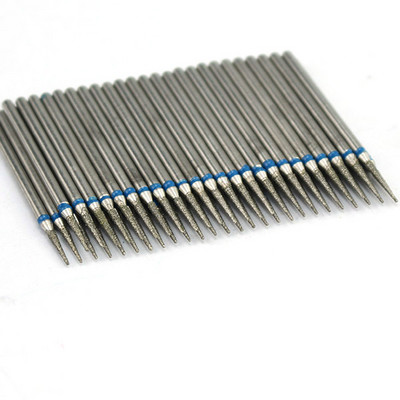 50 τμχ Diamond Nail Drill Cuticle Clean Bit Σετ φρεζαρίσματος για μανικιούρ Ηλεκτρικό κόφτη Αξεσουάρ Αφαίρεση νεκρού δέρματος