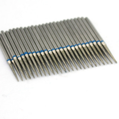 50 τμχ Diamond Nail Drill Cuticle Clean Bit Σετ φρεζαρίσματος για μανικιούρ Ηλεκτρικό κόφτη Αξεσουάρ Αφαίρεση νεκρού δέρματος