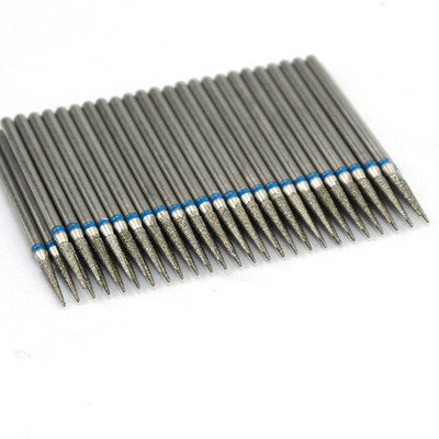 50 τμχ Diamond Nail Drill Cuticle Clean Bit Σετ φρεζαρίσματος για μανικιούρ Ηλεκτρικό κόφτη Αξεσουάρ Αφαίρεση νεκρού δέρματος