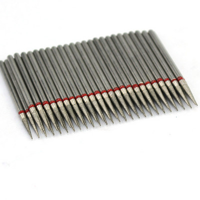 50 τμχ Diamond Nail Drill Cuticle Clean Bit Σετ φρεζαρίσματος για μανικιούρ Ηλεκτρικό κόφτη Αξεσουάρ Αφαίρεση νεκρού δέρματος