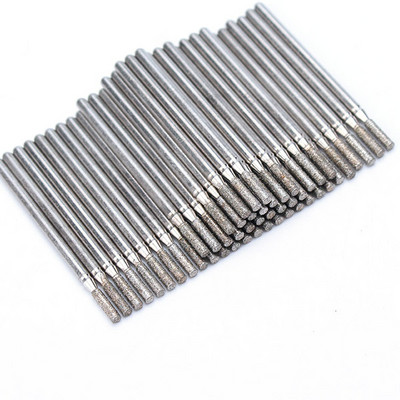50 τμχ Diamond Nail Drill Cuticle Clean Bit Σετ φρεζαρίσματος για μανικιούρ Ηλεκτρικό κόφτη Αξεσουάρ Αφαίρεση νεκρού δέρματος