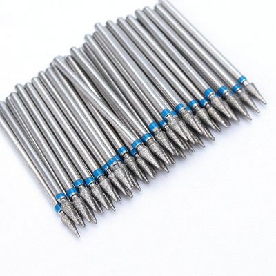 50 τμχ Diamond Nail Drill Cuticle Clean Bit Σετ φρεζαρίσματος για μανικιούρ Ηλεκτρικό κόφτη Αξεσουάρ Αφαίρεση νεκρού δέρματος