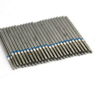 50 τμχ Diamond Nail Drill Cuticle Clean Bit Σετ φρεζαρίσματος για μανικιούρ Ηλεκτρικό κόφτη Αξεσουάρ Αφαίρεση νεκρού δέρματος