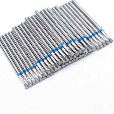 50 τμχ Diamond Nail Drill Cuticle Clean Bit Σετ φρεζαρίσματος για μανικιούρ Ηλεκτρικό κόφτη Αξεσουάρ Αφαίρεση νεκρού δέρματος